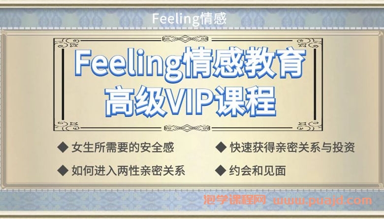 Feeling情感教育高级VIP课程